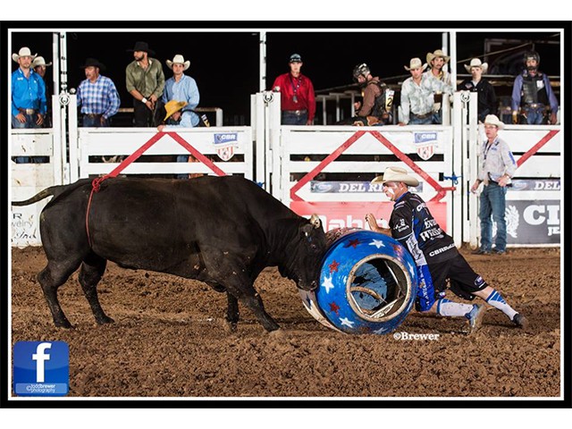 Craig Check working the barrel at GPMBR 2015