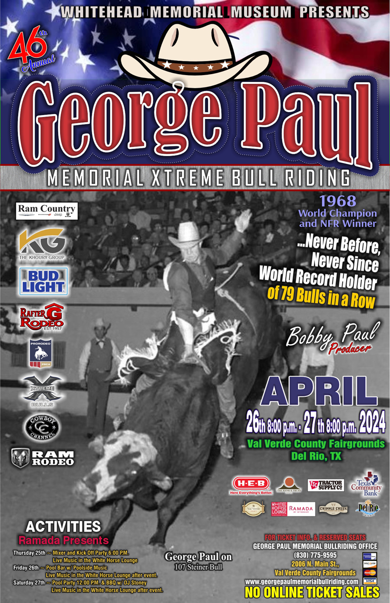 George Paul Memorial Bullriding Poster 2024